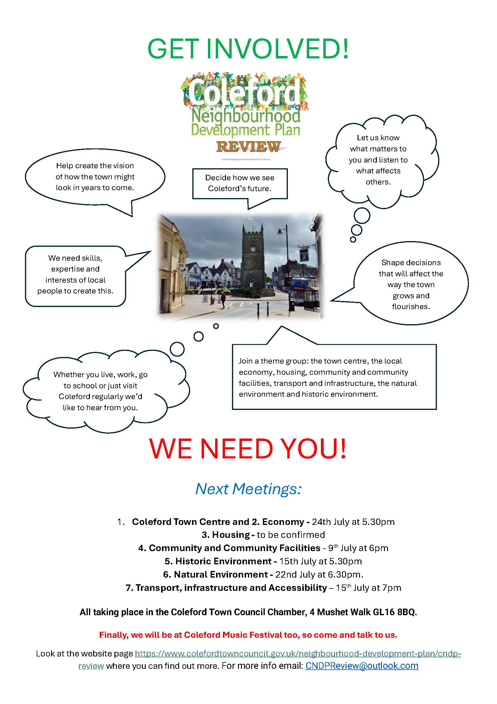Neighbourhood Development Plan - Theme Group Meetings